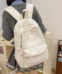 WEGO | [通勤・通学]ふくれジャガードリュックサック(バックパック/リュック)