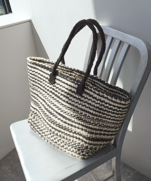 MACHAKOS(マチャコス)の「【MACHAKOS /マチャコス】 カゴTOTE BAG(かごバッグ・レディース・ブラック/ブラウン/ブラック系その他・FREE)」の1枚目の写真