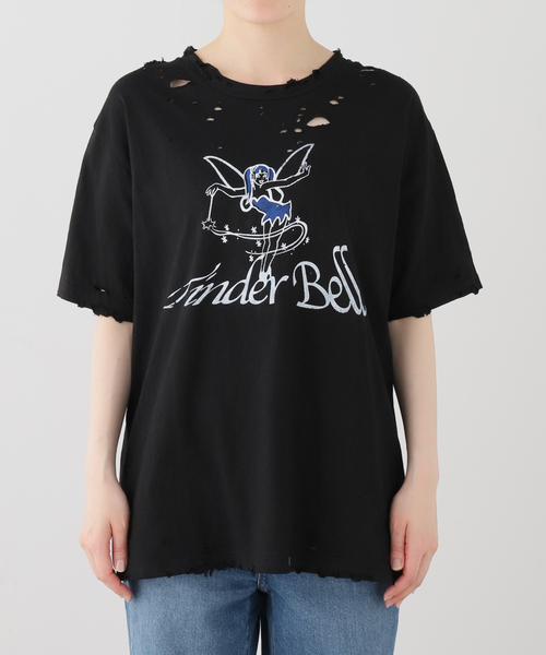 TEPPEIFURUYAMA(テッペイフルヤマ)の「TEPPEI FURUYAMA /テッペイフルヤマ TINDER BELL(Tシャツ/カットソー・レディース・ブラック/ブルー・2)」の5枚目の写真