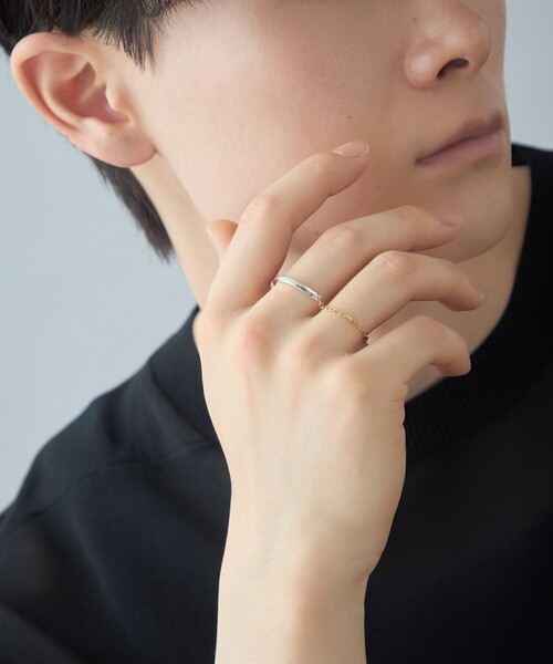 Jouete（ジュエッテ）の「[ジョイトゥーリング] チェーン コンビカラー（リング・レディース・ゴールド系その他・M/S）」の9枚目の写真