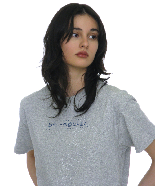 PARTIMENTO WOMEN(パルティメントウィメン)の「DBRプリントレギュラーTシャツ_メランジ(Tシャツ/カットソー・レディース・その他・OS)」の1枚目の写真