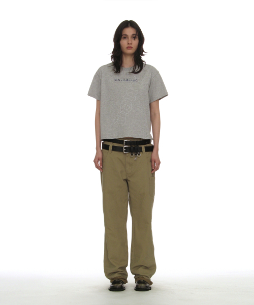 PARTIMENTO WOMEN(パルティメントウィメン)の「DBRプリントレギュラーTシャツ_メランジ(Tシャツ/カットソー・レディース・その他・OS)」の2枚目の写真