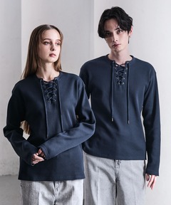 CLEL】Functionary Thermal Lace-Up T-Shirt / ファンクショナリー