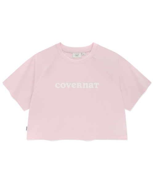 COVERNAT WOMAN(カバーナットウーマン)の「ウィメンズクーパー ロゴアイス クロップTシャツ ライトピンク(Tシャツ/カットソー・レディース・その他・WS/WM)」の1枚目の写真