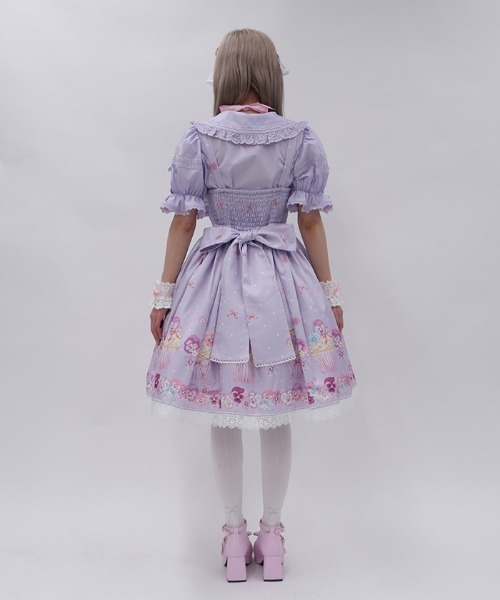 Chalmiere（シャルミエール）の「パンジーカップケーキ柄JSK