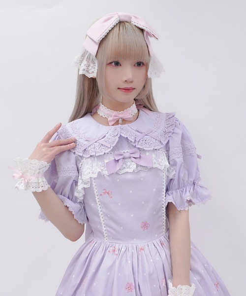 Chalmiere（シャルミエール）の「パンジーカップケーキ柄JSK