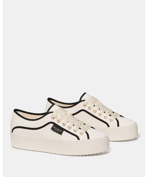 kate spade new york（ケイトスペード ニューヨーク）の「サム アイコン プラットフォーム スニーカー（スニーカー・レディース・ベージュ・8/7/6/5）」の3枚目の写真