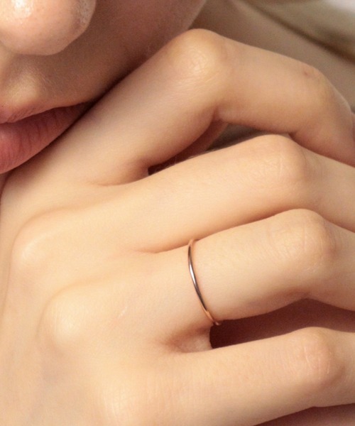 Bilan(ビラン)の「【BILAN】Simple Ring/シンプルリング(リング・レディース・ゴールド/ピンクゴールド/シルバー・9号/12号)」の3枚目の写真
