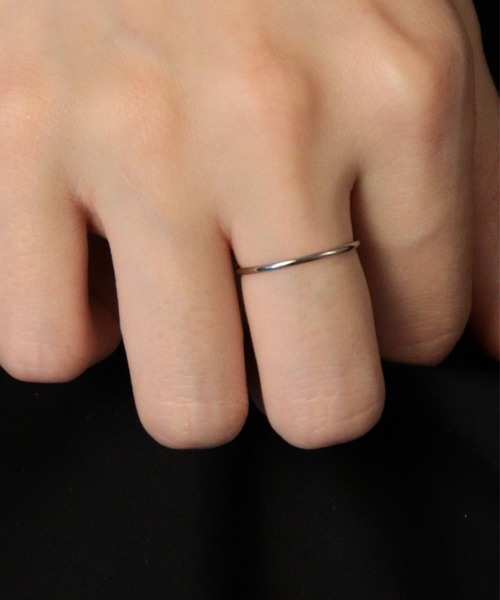 Bilan(ビラン)の「【BILAN】Simple Ring/シンプルリング(リング・レディース・ゴールド/ピンクゴールド/シルバー・9号/12号)」の2枚目の写真