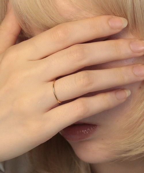 Bilan(ビラン)の「【BILAN】Simple Ring/シンプルリング(リング・レディース・ゴールド/ピンクゴールド/シルバー・9号/12号)」の1枚目の写真
