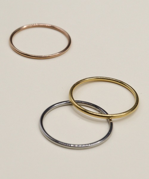 Bilan(ビラン)の「【BILAN】Simple Ring/シンプルリング(リング・レディース・ゴールド/ピンクゴールド/シルバー・9号/12号)」の4枚目の写真