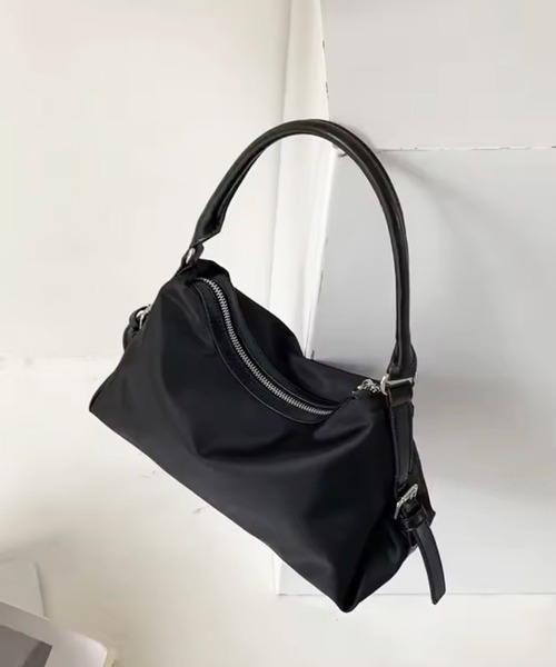 enlit（エンリット）の「【 elint 】 ナイロン サイドベルト ハンドバッグ / ショルダーバッグ（ショルダーバッグ・レディース・ライトブルー/ブラウン/アイボリー/ブラック・FREE）」の9枚目の写真