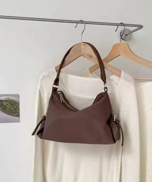 enlit（エンリット）の「【 elint 】 ナイロン サイドベルト ハンドバッグ / ショルダーバッグ（ショルダーバッグ・レディース・ライトブルー/ブラウン/アイボリー/ブラック・FREE）」の8枚目の写真