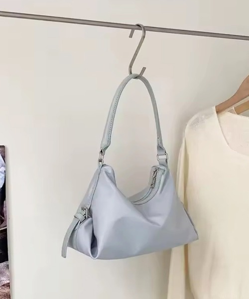 enlit（エンリット）の「【 elint 】 ナイロン サイドベルト ハンドバッグ / ショルダーバッグ（ショルダーバッグ・レディース・ライトブルー/ブラウン/アイボリー/ブラック・FREE）」の14枚目の写真