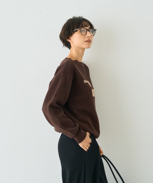 Rouge vif(ルージュヴィフ)の「【SEESON/シーズン】AUDE スクエアフレーム オーバル メガネ(メガネ・レディース・ダークブラウン/ブラウン・フリー)」の13枚目の写真