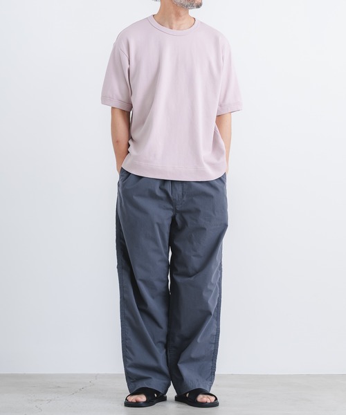 quadro(クオドロ)の「MVS Wジャガード半袖クルーT(Tシャツ/カットソー・メンズ・グレー/ネイビー/ピンク系・LARGE/MEDIUM)」の13枚目の写真