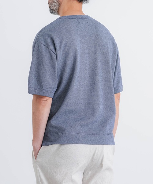 quadro(クオドロ)の「MVS Wジャガード半袖クルーT(Tシャツ/カットソー・メンズ・グレー/ネイビー/ピンク系・LARGE/MEDIUM)」の10枚目の写真