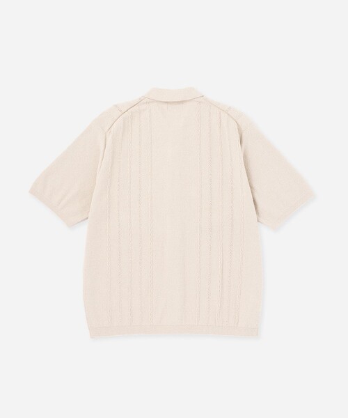 Saturdays NYC(サタデーズ ニューヨークシティ )の「Kenneth Knit SS Shirt(ポロシャツ・メンズ・ブラック/キナリ/レンガ・S/M/L)」の9枚目の写真
