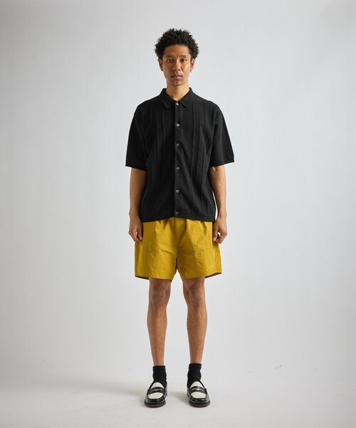 Saturdays NYC(サタデーズ ニューヨークシティ )の「Kenneth Knit SS Shirt(ポロシャツ・メンズ・ブラック/キナリ/レンガ・S/M/L)」の22枚目の写真