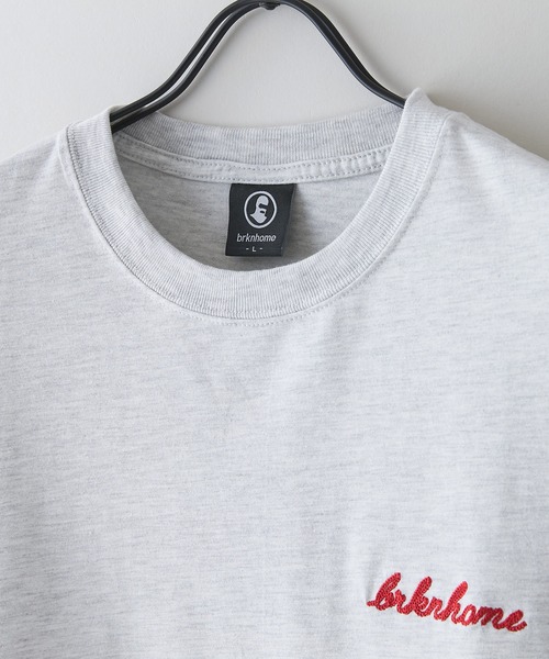 brknhome(ブロークンホーム)の「【BRKNHOME/ブロークンホーム】×【ZERO STAIN/ゼロステイン】【裾・袖ドローコードで変化】コラボTシャツ 汗染み防止 チェーン刺繍 オーバーサイズ(Tシャツ/カットソー・メンズ・ホワイト/オフホワイト/スミクロ・LARGE/MEDIUM)」の5枚目の写真