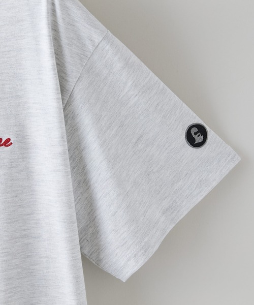 brknhome(ブロークンホーム)の「【BRKNHOME/ブロークンホーム】×【ZERO STAIN/ゼロステイン】【裾・袖ドローコードで変化】コラボTシャツ 汗染み防止 チェーン刺繍 オーバーサイズ(Tシャツ/カットソー・メンズ・ホワイト/オフホワイト/スミクロ・LARGE/MEDIUM)」の7枚目の写真