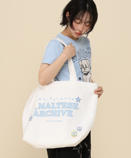 WaiKei(ワイケイ)の「【UNISEX】Wai Kei×ALAND/Aロゴレタリングエコバッグ(トートバッグ・レディース・ネイビー/アイボリー・FREE)」の8枚目の写真