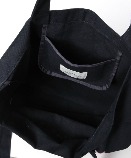 WaiKei(ワイケイ)の「【UNISEX】Wai Kei×ALAND/Aロゴレタリングエコバッグ(トートバッグ・レディース・ネイビー/アイボリー・FREE)」の18枚目の写真