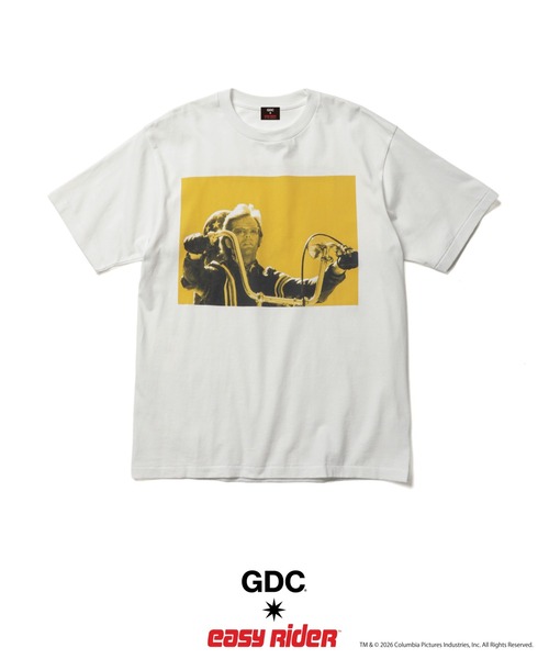 GDC（ジーディーシー）の「【Easy Rider×GDC】Captain U,S.A Tee（Tシャツ/カットソー・メンズ・ホワイト/ブラック・SMALL/MEDIUM/LARGE/X-LARGE）」の8枚目の写真
