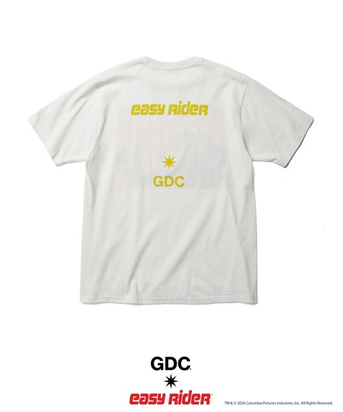 GDC（ジーディーシー）の「【Easy Rider×GDC】Captain U,S.A Tee（Tシャツ/カットソー・メンズ・ホワイト/ブラック・SMALL/MEDIUM/LARGE/X-LARGE）」の5枚目の写真