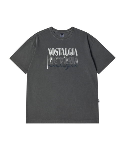 BUBBLPIECE（バブルピース）の「[男女共用] ペインティング刺繍ピグメントTシャツ_チャコール（Tシャツ/カットソー・レディース・その他・MEDIUM/LARGE）」の6枚目の写真