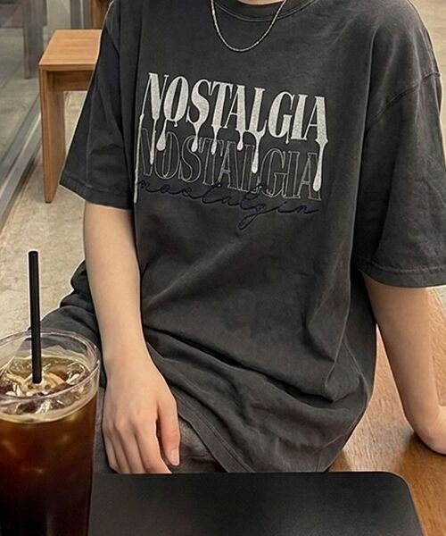 BUBBLPIECE（バブルピース）の「[男女共用] ペインティング刺繍ピグメントTシャツ_チャコール（Tシャツ/カットソー・レディース・その他・MEDIUM/LARGE）」の19枚目の写真