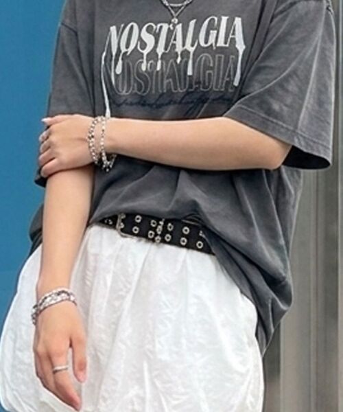 BUBBLPIECE（バブルピース）の「[男女共用] ペインティング刺繍ピグメントTシャツ_チャコール（Tシャツ/カットソー・レディース・その他・MEDIUM/LARGE）」の20枚目の写真