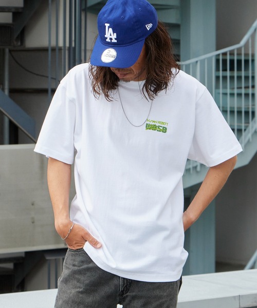 WBSB（ダブルビーエスビー）の「WBSB/ダブルビーエスビー ×Hime/ヒメ × HUMANROBOT/ヒューマンロボット GhosTee girl S/S TEE プリントデザイン クルーネック Tシャツ メンズ 秋 秋服 2026年秋冬（Tシャツ/カットソー・メンズ・ホワイト/サックスブルー・M/L/XL）」の14枚目の写真