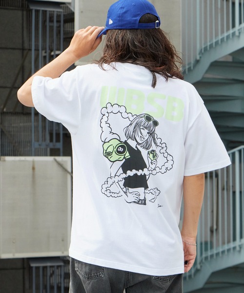 WBSB（ダブルビーエスビー）の「WBSB/ダブルビーエスビー ×Hime/ヒメ × HUMANROBOT/ヒューマンロボット GhosTee girl S/S TEE プリントデザイン クルーネック Tシャツ メンズ 秋 秋服 2026年秋冬（Tシャツ/カットソー・メンズ・ホワイト/サックスブルー・M/L/XL）」の17枚目の写真