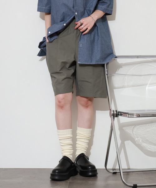 BIG MIKE(ビッグマイク)の「BIG MIKE EASY SHORT RIPSTOP リップストップナイロンイージーショーツ(その他パンツ・メンズ・ブラック/オリーブ・XL/M/L)」の11枚目の写真