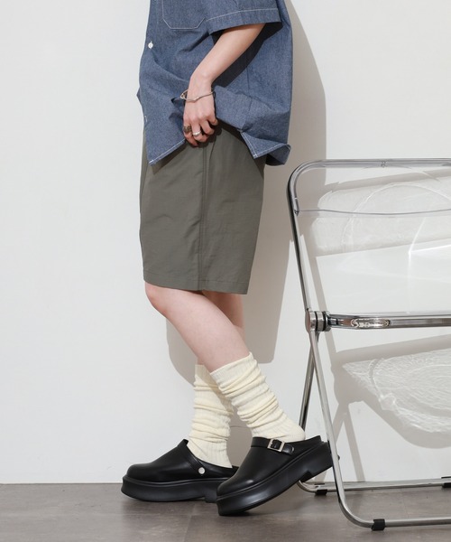 BIG MIKE(ビッグマイク)の「BIG MIKE EASY SHORT RIPSTOP リップストップナイロンイージーショーツ(その他パンツ・メンズ・ブラック/オリーブ・XL/M/L)」の13枚目の写真