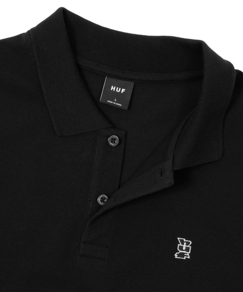 HUF(ハフ)の「MEGABLAST POLO TOP(ポロシャツ・メンズ・ブラック/ブルー/クリーム/ローズ・XL/L/M/S)」の12枚目の写真