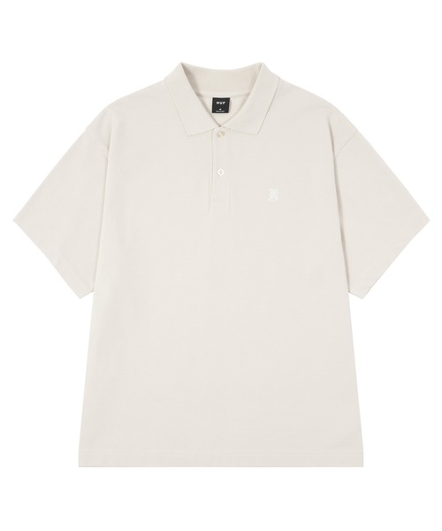 HUF(ハフ)の「MEGABLAST POLO TOP(ポロシャツ・メンズ・ブラック/ブルー/クリーム/ローズ・XL/L/M/S)」の14枚目の写真