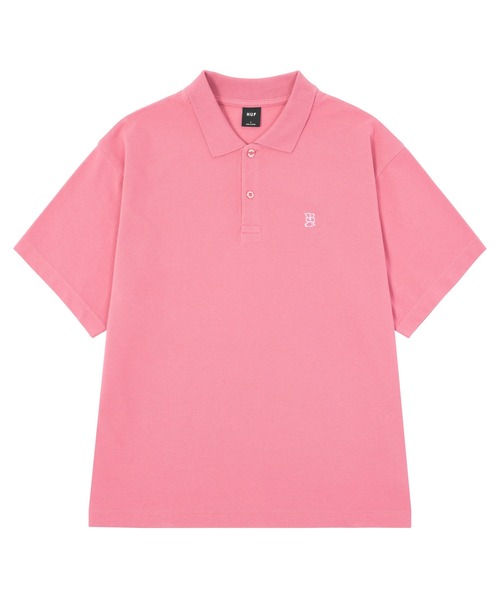 HUF(ハフ)の「MEGABLAST POLO TOP(ポロシャツ・メンズ・ブラック/ブルー/クリーム/ローズ・XL/L/M/S)」の7枚目の写真