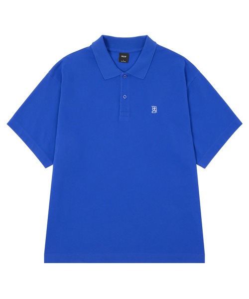 HUF(ハフ)の「MEGABLAST POLO TOP(ポロシャツ・メンズ・ブラック/ブルー/クリーム/ローズ・XL/L/M/S)」の17枚目の写真