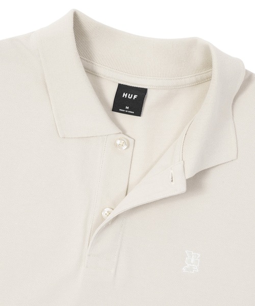 HUF(ハフ)の「MEGABLAST POLO TOP(ポロシャツ・メンズ・ブラック/ブルー/クリーム/ローズ・XL/L/M/S)」の5枚目の写真