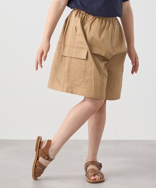 SHIPS any(シップス エニィ)の「SHIPS any: カーゴ キュロット パンツ<KIDS>(その他パンツ・キッズ・ネイビー/カーキ/オリーブ・130/140/120/150)」の8枚目の写真