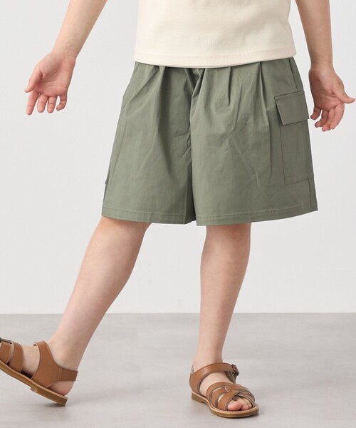 SHIPS any(シップス エニィ)の「SHIPS any: カーゴ キュロット パンツ<KIDS>(その他パンツ・キッズ・ネイビー/カーキ/オリーブ・130/140/120/150)」の12枚目の写真