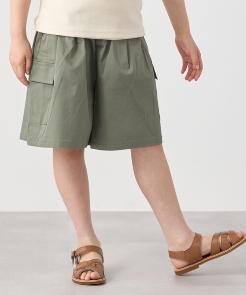 SHIPS any(シップス エニィ)の「SHIPS any: カーゴ キュロット パンツ<KIDS>(その他パンツ・キッズ・ネイビー/カーキ/オリーブ・130/140/120/150)」の13枚目の写真