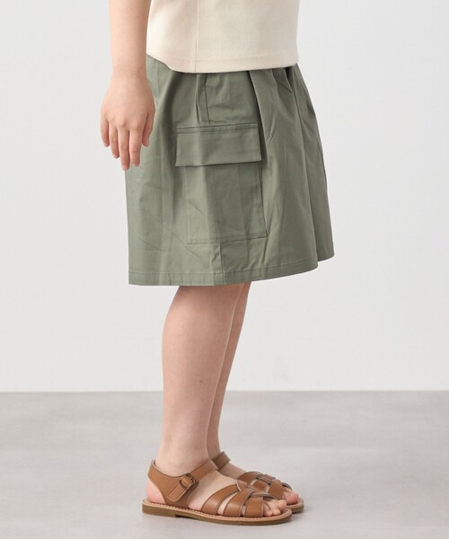 SHIPS any(シップス エニィ)の「SHIPS any: カーゴ キュロット パンツ<KIDS>(その他パンツ・キッズ・ネイビー/カーキ/オリーブ・130/140/120/150)」の14枚目の写真