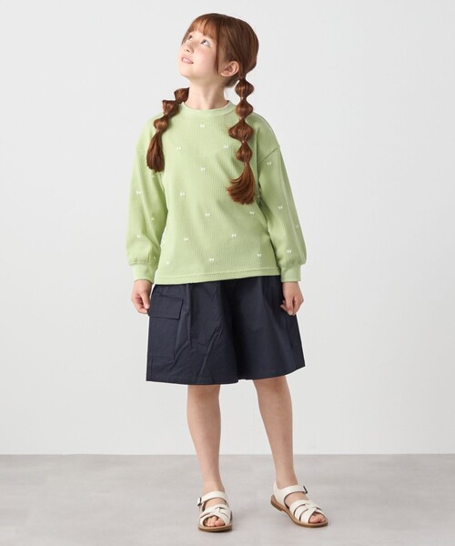 SHIPS any(シップス エニィ)の「SHIPS any: カーゴ キュロット パンツ<KIDS>(その他パンツ・キッズ・ネイビー/カーキ/オリーブ・130/140/120/150)」の15枚目の写真