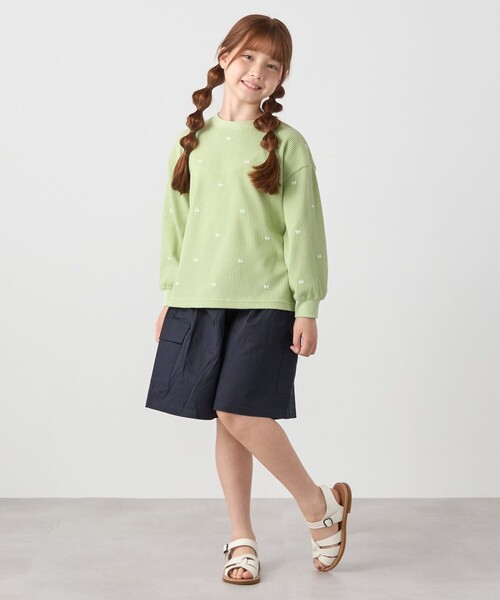 SHIPS any(シップス エニィ)の「SHIPS any: カーゴ キュロット パンツ<KIDS>(その他パンツ・キッズ・ネイビー/カーキ/オリーブ・130/140/120/150)」の16枚目の写真