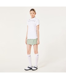 オークリーELEVATE SHOULDER LOGO MOCK ポロシャツ/ゴルフレディース/ゴルフ/接触冷感/OAKLEY