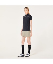 オークリーELEVATE SHOULDER LOGO MOCK ポロシャツ/ゴルフレディース/ゴルフ/接触冷感/OAKLEY
