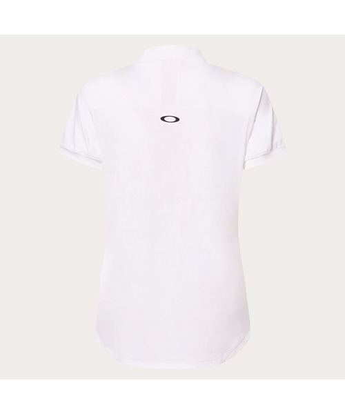 OAKLEY(オークリー)の「オークリーELEVATE SHOULDER LOGO MOCK ポロシャツ/ゴルフレディース/ゴルフ/接触冷感/OAKLEY(その他トップス・レディース・ホワイト/ブラック・M/L/S)」の15枚目の写真